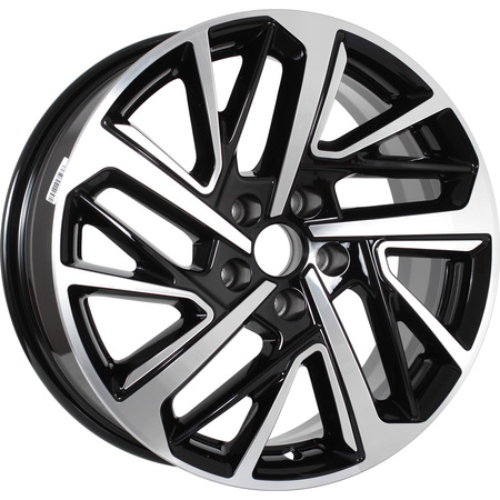 KDW KD1727 7x17 5*108 Et:33 Dia:60,1 Black_Front_Polished KDW KD1727 7x17 5*108 Et:33 Dia:60,1 Black_Front_Polished