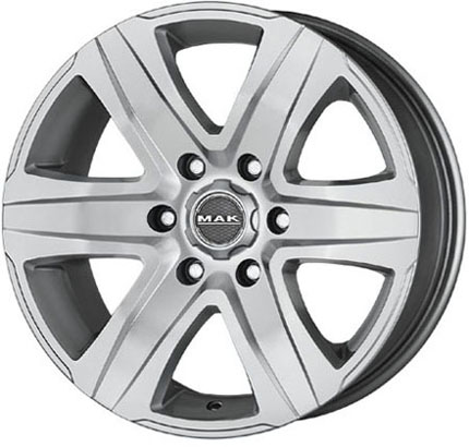 MAK STONE6 8x18 6*130 Et:53 Dia:84,1 Silver MAK STONE6 8x18 6*130 Et:53 Dia:84,1 Silver