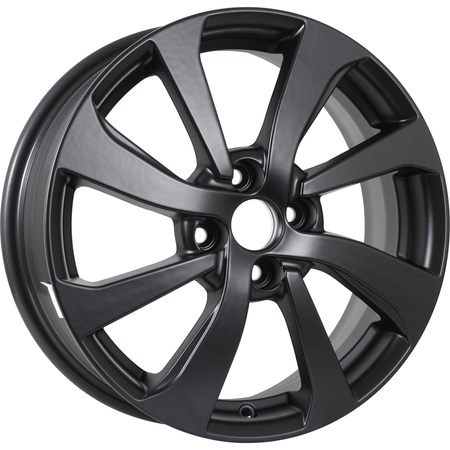 KDW KD1640 6x16 4*100 Et:49 Dia:54,1 Matt_Black_Painted KDW KD1640 6x16 4*100 Et:49 Dia:54,1 Matt_Black_Painted