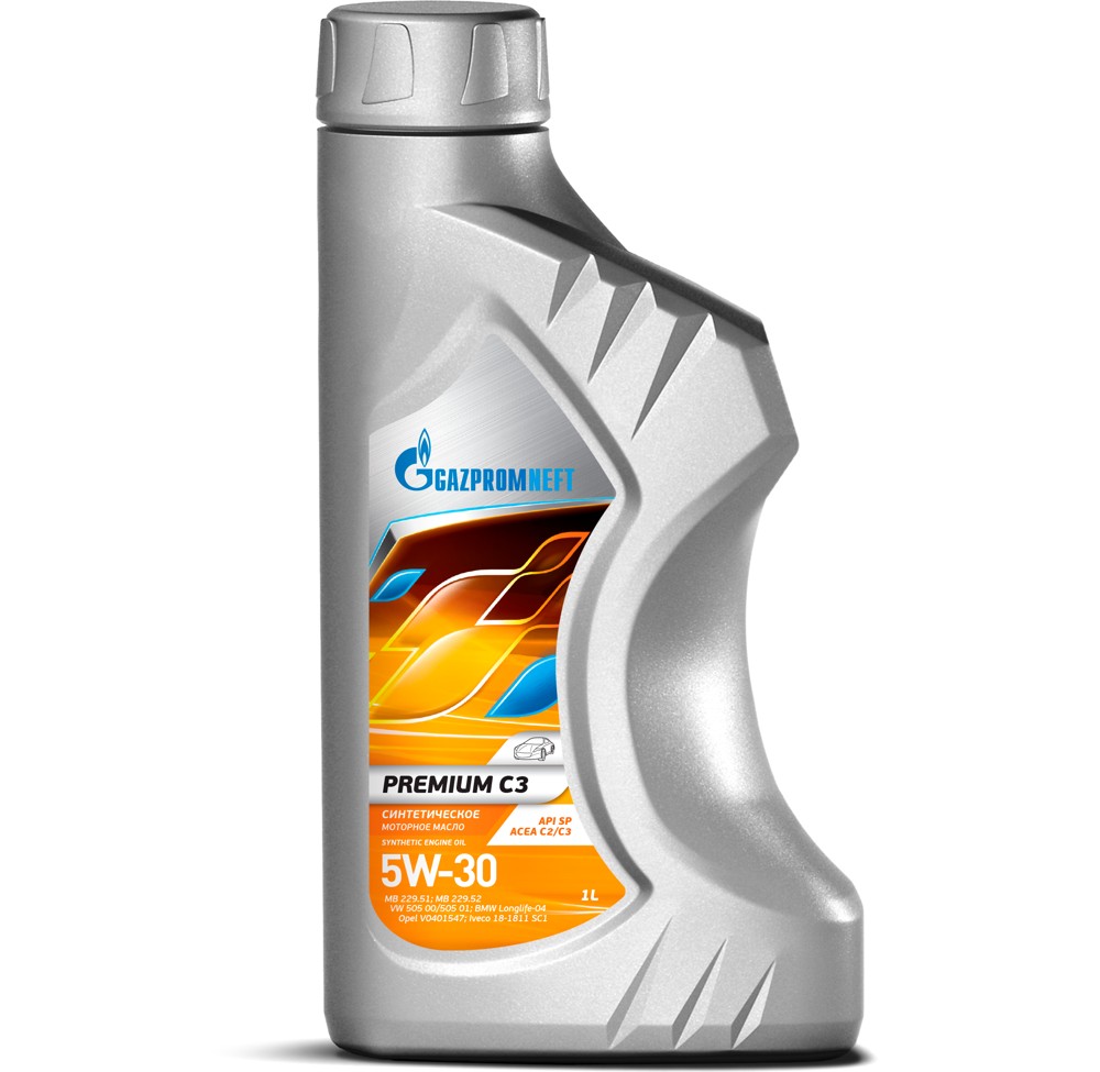 Масло моторное Gazpromneft Premium C3 5W-30 1 л канистра