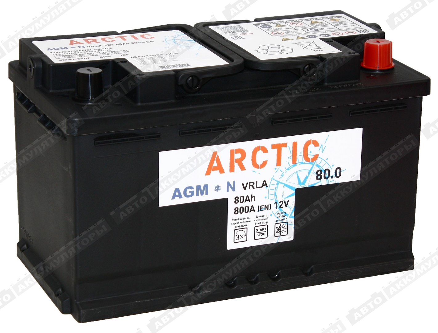 АКБ Arctic 80 Ач о/п AGM 6СТ-80.0 VRLA