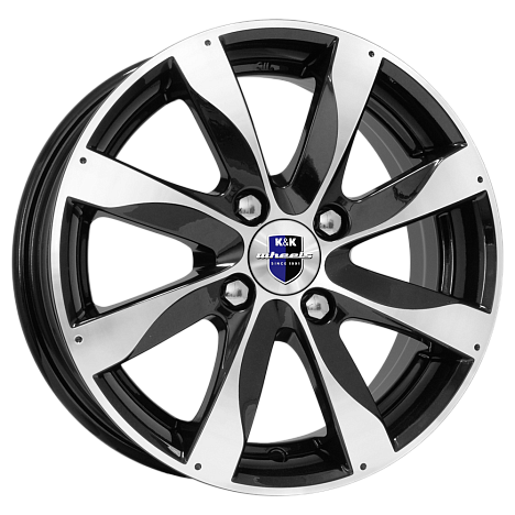 K&K Джемини 5,5x14 4*100 Et:43 Dia:60,1 алмаз черный K&K Джемини 5,5x14 4*100 Et:43 Dia:60,1 алмаз черный