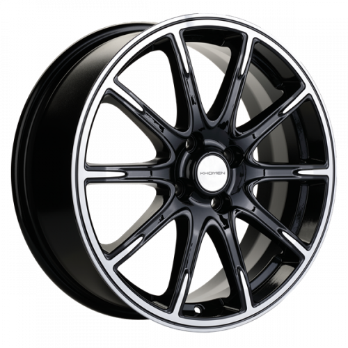 Khomen 1707 6,5x17 4*100 Et:41 Dia:60,1 Black-FP Khomen 1707 6,5x17 4*100 Et:41 Dia:60,1 Black-FP